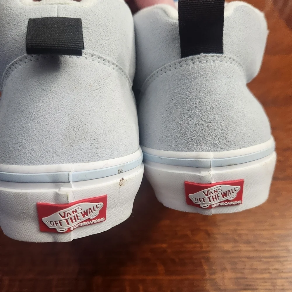 Vans OTW Skateboard showa Mens 10.5 Sky Blue Hi Top Lace Up Sneakers New